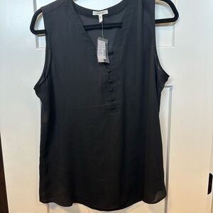 Maurices Black Sleeveless Blouse with Scoop Neckline